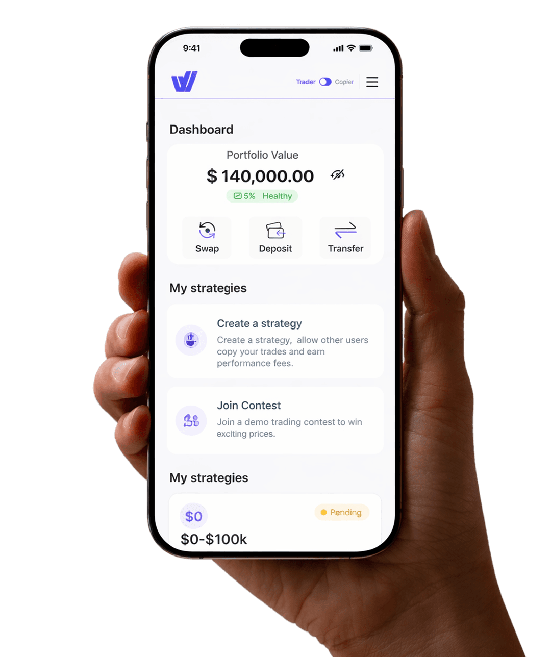 Wellat dashboard mockup