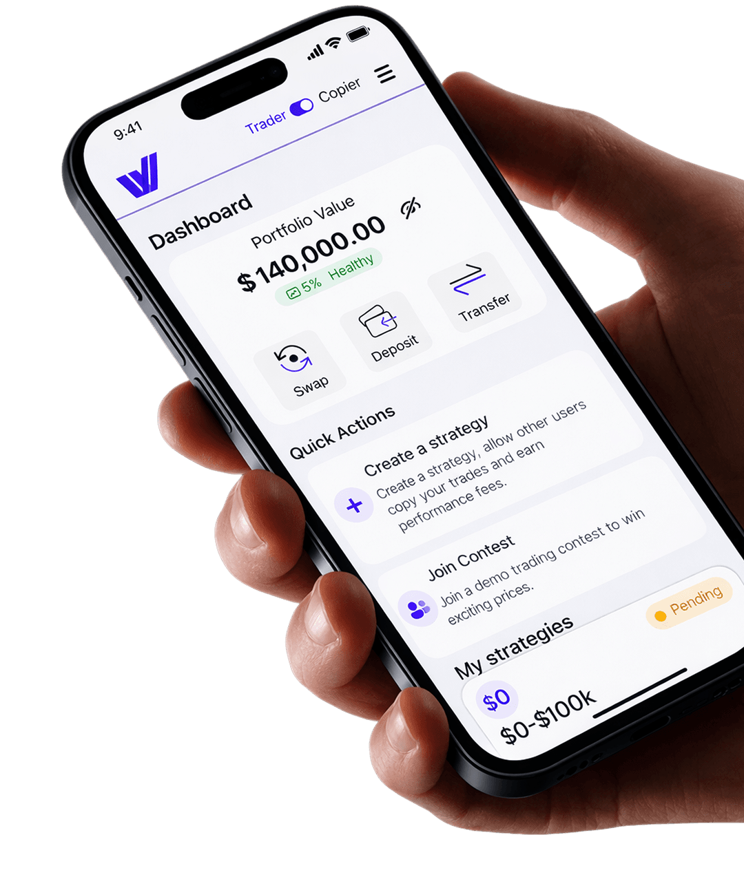 Wellat mobile app mockup
